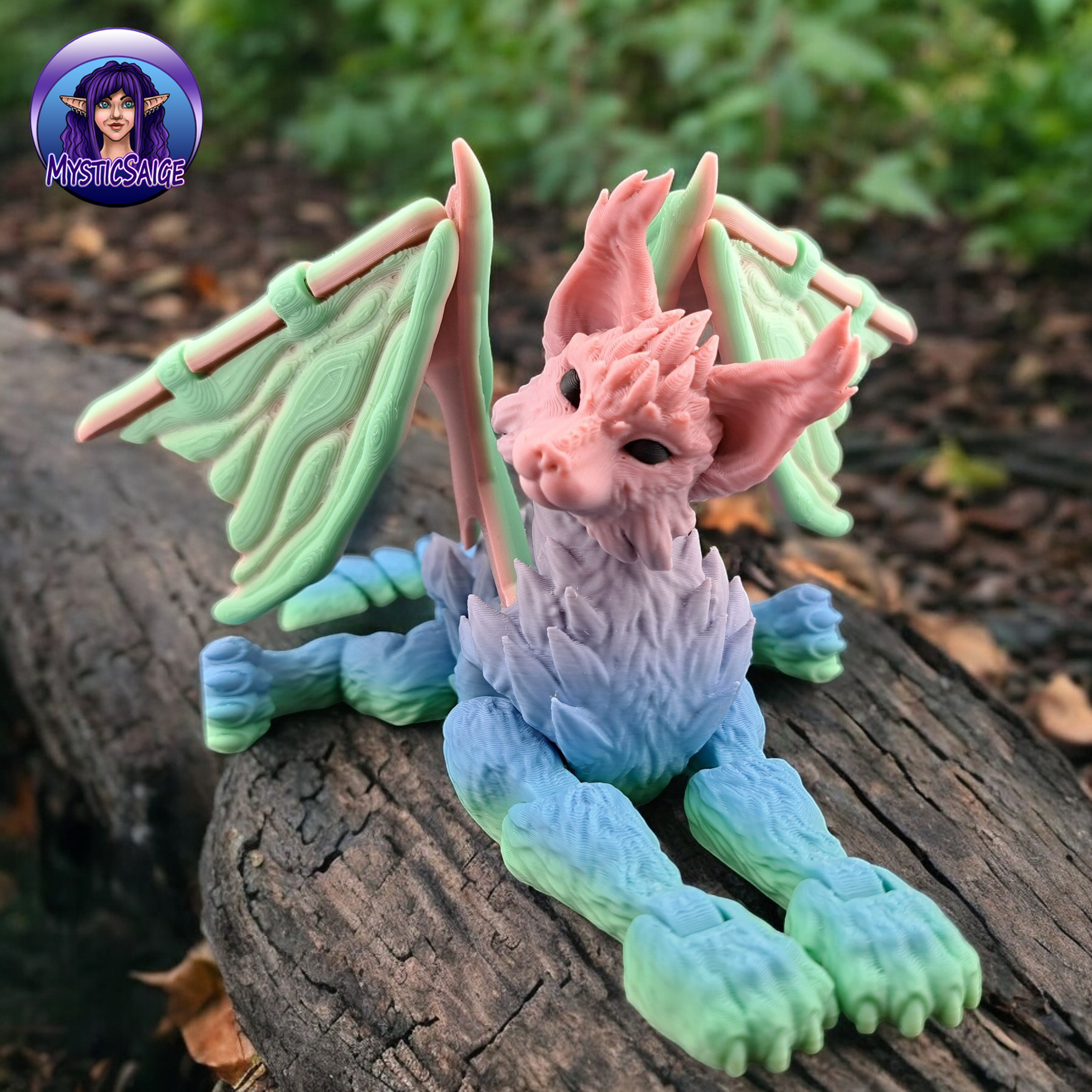 Dragon Cat - Articulated Print-in-Place